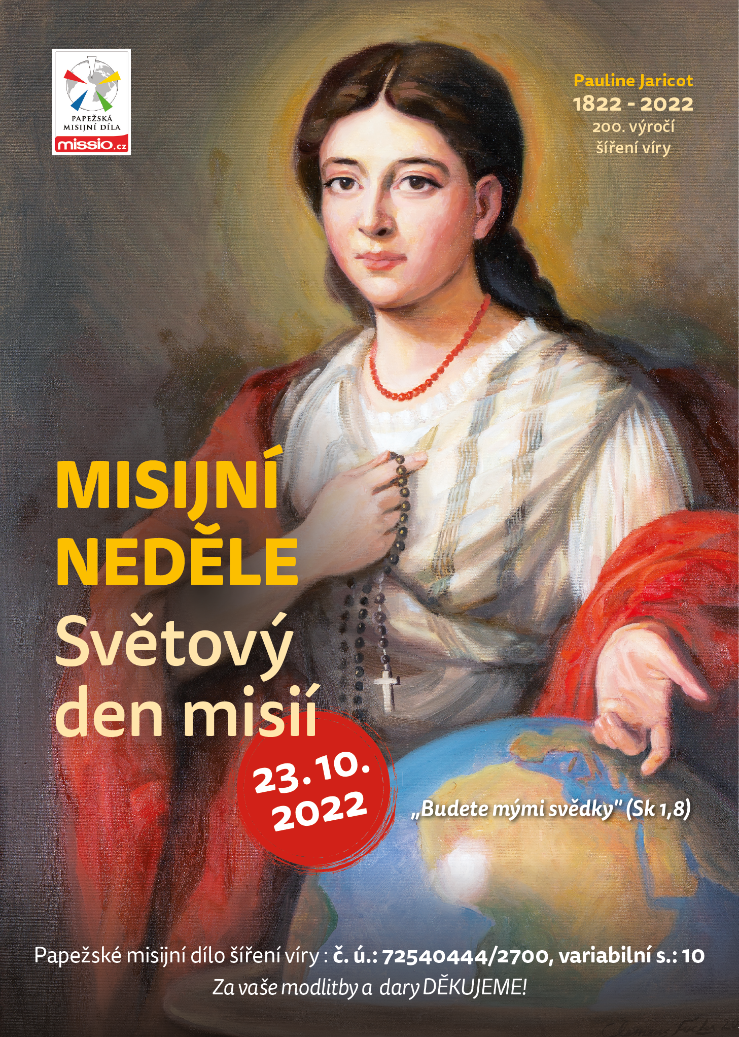 plakát k misijní neděli 2022