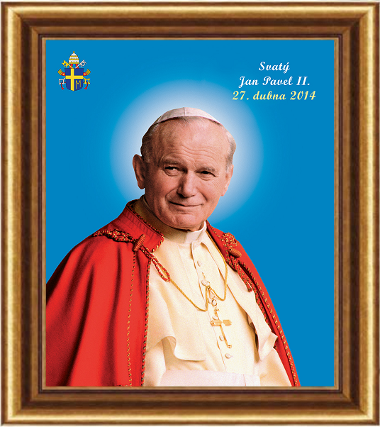 Kanonizační obraz papeže sv.. Jana Pavla II.